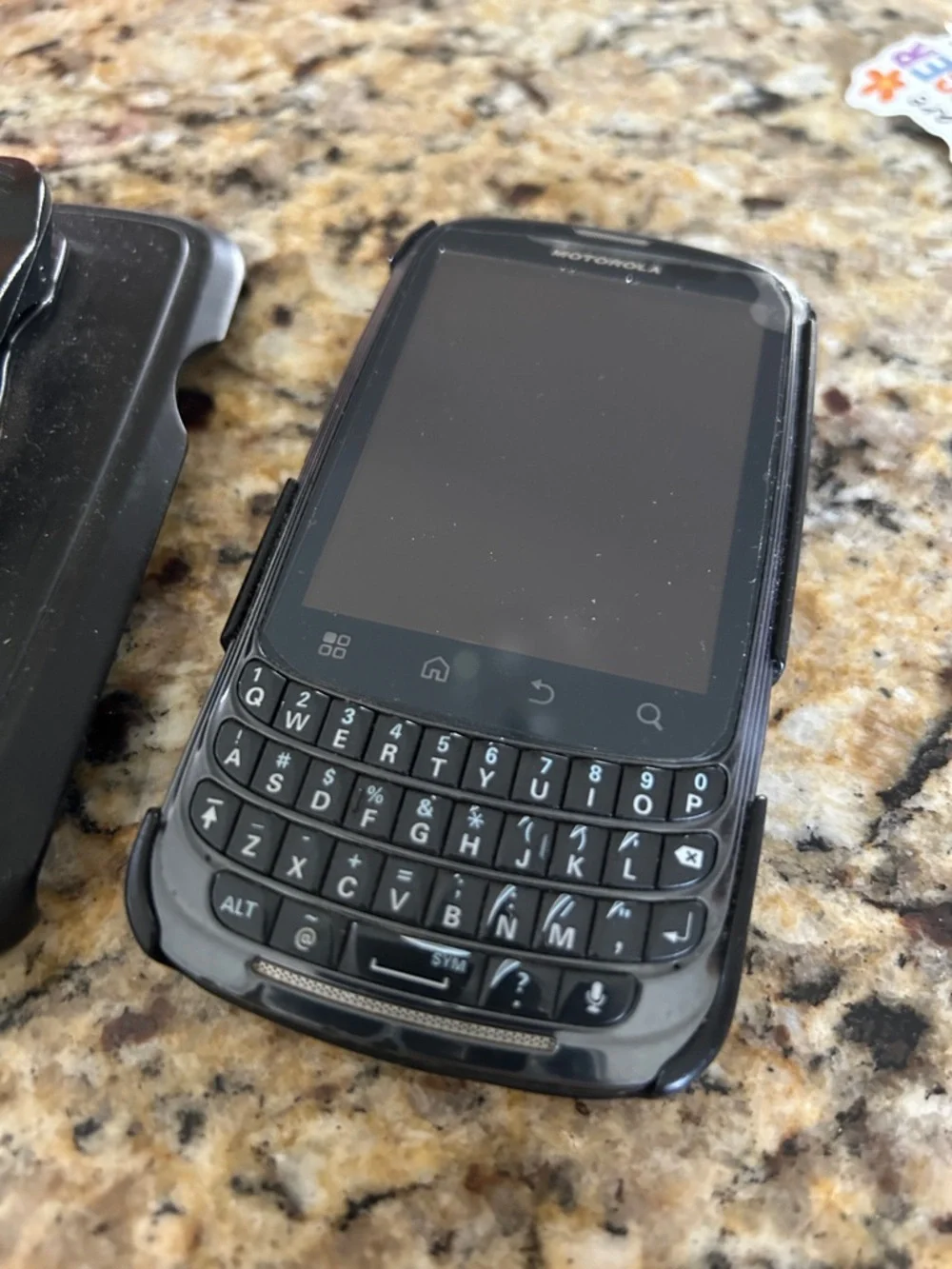 Motorola Black Phone Case with Built-In QWERTY Keyboard